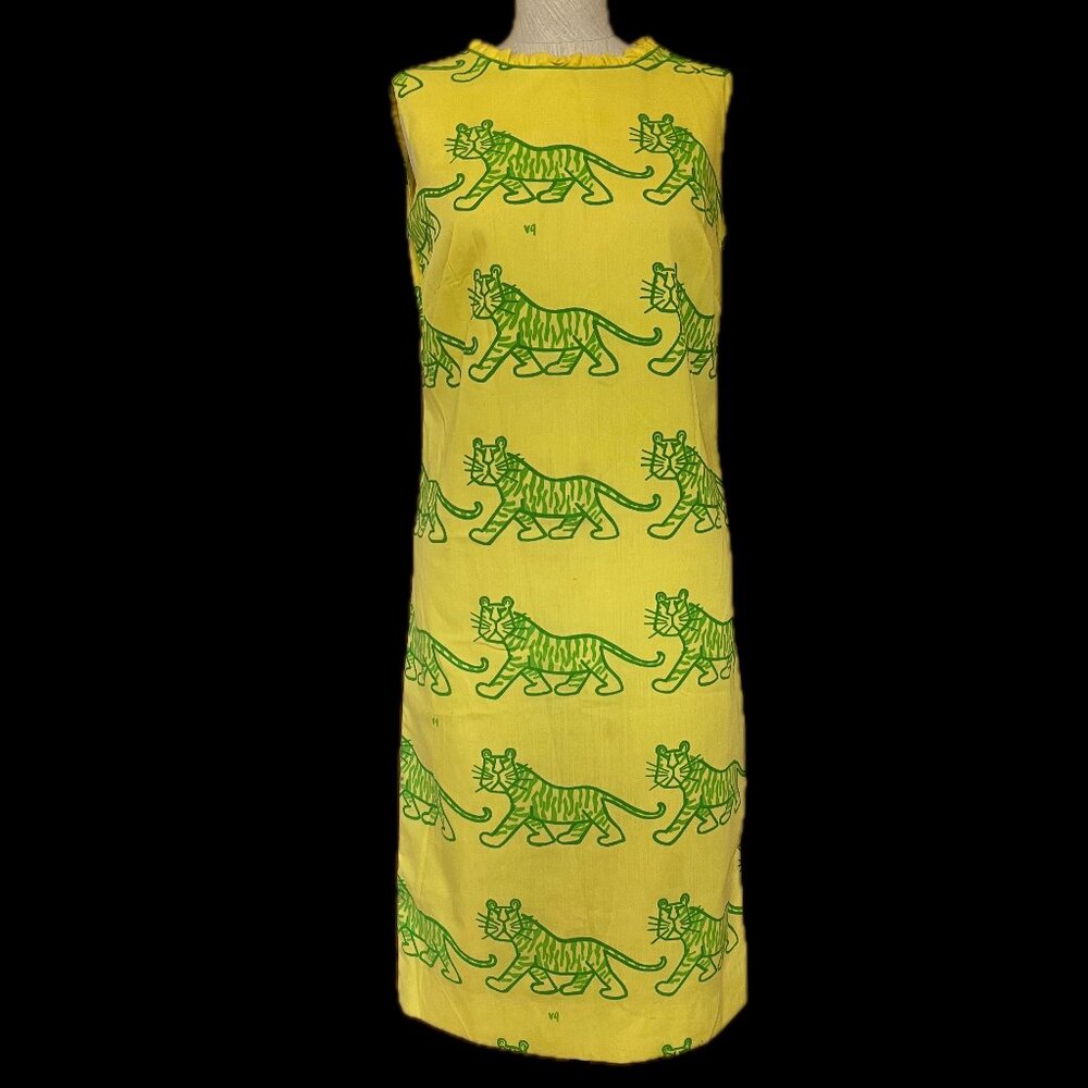 Vintage RARE Vested Gentress 1960s Tiger Print A-line dress